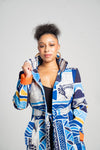 Ruyevo Hand-Painted Batik Jacket | Artisan Zimbabwean Wildlife Artwear | Unique 100% Cotton Outerwear