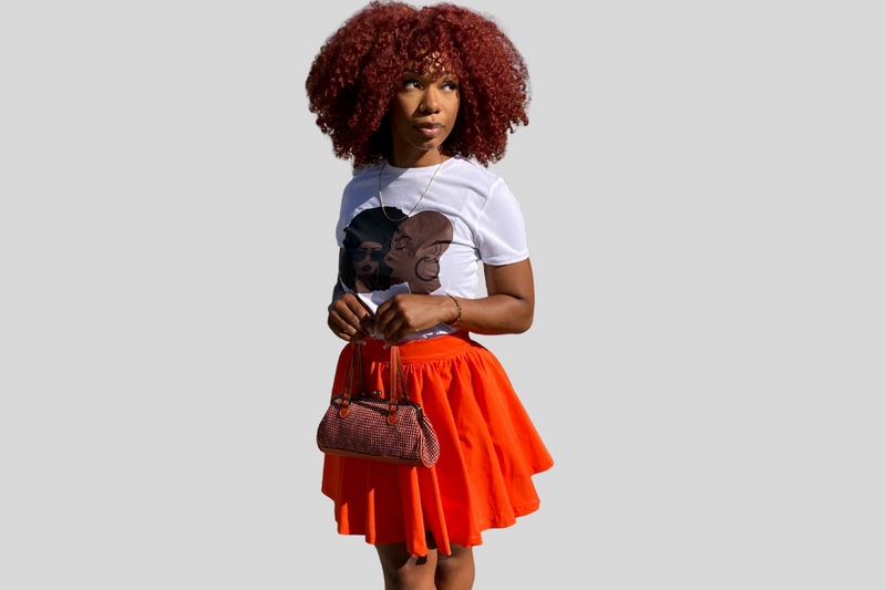 Panashe Orange Skirt